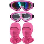 ATV Goggles and Balaclavas Set - Pink