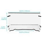 Kojem Clear Folding Windshield for Polaris Ranger