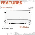 Kojem Clear Folding Windshield for Polaris Ranger