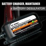 MOTOPOWER 12V 800mA Battery Charger & Maintainer