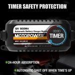MOTOPOWER 12V 800mA Battery Charger & Maintainer