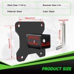 Heavy Duty UTV Rear Receiver Hitch Plate Kit