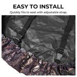 KEMIMOTO Universal Water-Resistant ATV Seat Cover