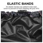 KEMIMOTO Universal Water-Resistant ATV Seat Cover