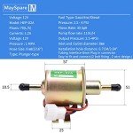MaySpare 12V Inline Fuel Pump for ATVs