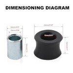 4-Piece Rubber Rear Shock Absorber Bushing Set