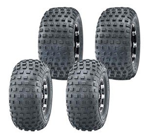 4 ATV Go Kart Knobby Tires Set 145/70-6 & 16/8-7