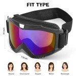 2-Pack Dirt Bike and ATV Goggles with Neck Gaiters