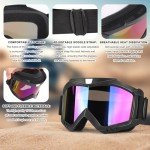 2-Pack Dirt Bike and ATV Goggles with Neck Gaiters