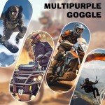 2-Pack Dirt Bike and ATV Goggles with Neck Gaiters