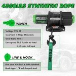 STEGODON 4500 lb Waterproof Electric ATV Winch