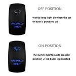 Blue LED Rocker Switch for 4x4 & RVs