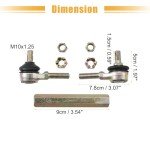 ACROPIX Steering Tie Rod Ends for ATVs - Set of 2