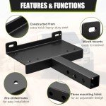 Heavy Duty Universal Winch Receiver Mount Plate