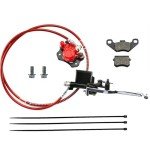 Red Rear Hydraulic Disc Brake System for ATVs