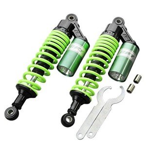 12.5 Inch Universal Motorcycle Shock Absorbers - Green