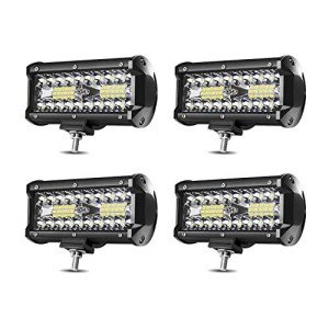 7-Inch LED Off-Road Light Pods with Wiring Kit