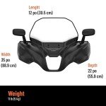 Honda Foreman 520 Matte Black ATV Windshield