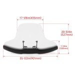 HECASA ATV Windshield for Polaris, Honda, Yamaha, Can-Am