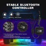 Nilight RGB LED Rock Lights with Bluetooth Control