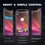 Nilight RGB LED Rock Lights with Bluetooth Control