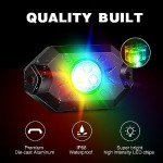 Nilight RGB LED Rock Lights with Bluetooth Control