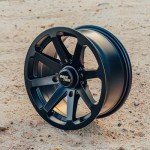 RockTrix 15" Matte Black ATV Wheels Set