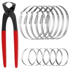 CV Boot Clamp Pliers with 12 Stainless Steel Clamps