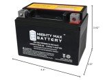 Mighty Max Battery YTX4L-BS SLA Battery for ATV Quad Dirt/Pit Bike 50/70/110/125 CC Brand Product