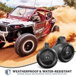 Dual Off-Road Waterproof Speakers for ATV & Boat