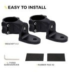 Xprite Heavy-Duty Adjustable Flag Pole Holder