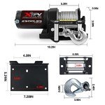 2500 lbs Electric ATV Winch with Remote Control