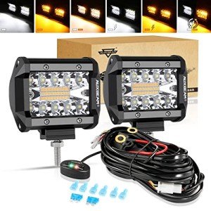 Auxbeam 4" LED Pod Lights with Wiring Kit