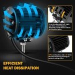 Auxbeam 4" LED Pod Lights with Wiring Kit