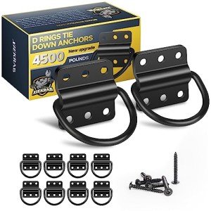 10 Pack Heavy Duty D-Ring Tie Down Anchors