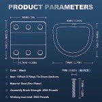 10 Pack Heavy Duty D-Ring Tie Down Anchors