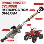 Polaris ATV Rear Foot Brake Master Cylinder