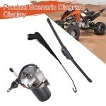 12V Electric Windshield Wiper Motor Kit for ATVs