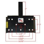 ATV/UTV Winch Mount Plate for 1-1/4” Receivers