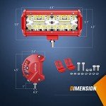 Nilight 6.5 Inch LED Light Bar Combo Kit