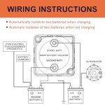 Smart Dual Battery Isolator Kit for ATV and RV