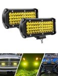 ADTOPI 7-Inch Amber LED Fog Light Bar