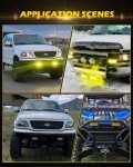 ADTOPI 7-Inch Amber LED Fog Light Bar