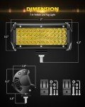 ADTOPI 7-Inch Amber LED Fog Light Bar