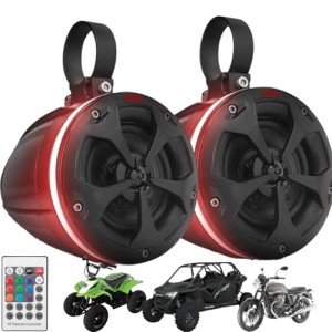Pyle Waterproof 4-Inch Amplified ATV Speaker System