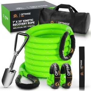 30ft Kinetic Recovery Rope with Tow Strap Kit