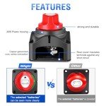 Nilight Waterproof Heavy Duty Battery Switch 12-48V