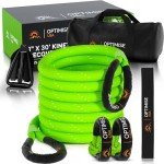 30ft Kinetic Recovery Rope with Tow Strap Kit