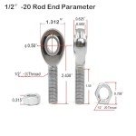 Heim Joint Rod End Kit for ATV Steering