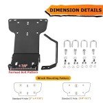 WeiSen Winch Mount for Honda Rancher TRX350/400